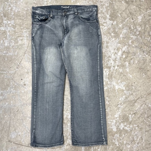 Flypaper Other - Flypaper Jeans Mens 40x29 Blue Pants Denim Boot Cut Grunge Y2K Buckle Tag 38x30